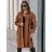 Kabátek košilový flaušový na knoflíčky dámský (S/M ONE SIZE) ITALSKÁ MÓDA IMWD217059