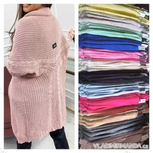 Cardigan pletený dlouhý rukáv dámský (S/M ONE SIZE) ITALSKÁ MÓDA IMWL233223