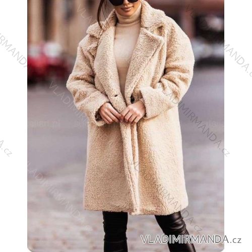 Women's Fluffy Long Sleeve Coat (SL) ITALIAN FASHION IMWL22047