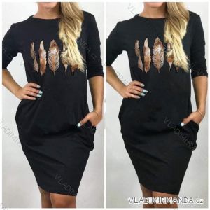 Short sleeve dress classic with pockets (uni s-l) ITALIAN FASHION IM120003