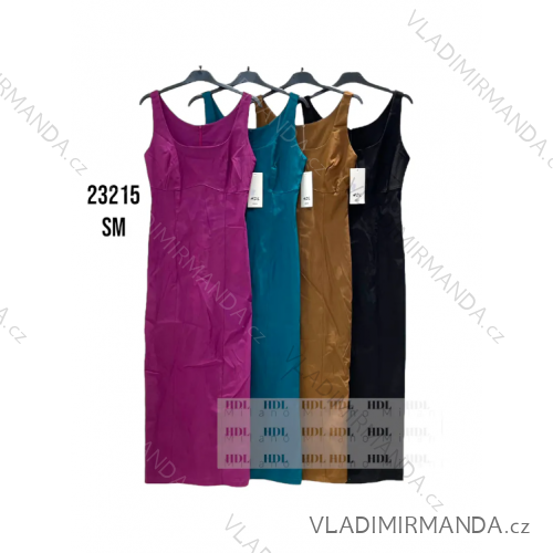 Šaty společenské elegantní na ramínka dámské (S/M ONE SIZE) ITALSKÁ MÓDA IMPHD2323215