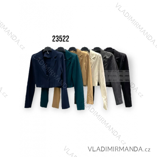 Sako elegantní dlouhý rukáv dámské (S/M ONE SIZE) ITALSKÁ MÓDA IMPHD2323522