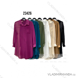 Košile dlouhý rukáv dámská (S/M ONE SIZE) ITALSKÁ MÓDA IMPHD2323426