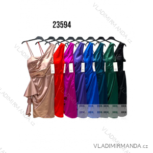 Šaty společenské na ramínka dámské (S/M ONE SIZE) ITALSKÁ MÓDA IMPHD2323594