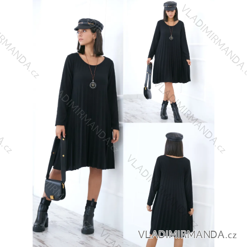 Damen-Kleid mit langen Ärmeln und Anhänger (Einheitsgröße S/M) ITALIAN FASHION IMPLI2371653