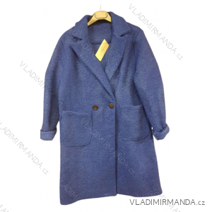 Kabát/kožíšek teplý dlouhý rukáv na knoflíčky dámský (M/L) ITALSKÁ MÓDA IMP22ELLA/DU