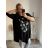 Tunika prodloužená dlouhý rukáv dámská nadrozměr (3XL/4XL ONE SIZE) ITALSKÁ MÓDA IMWQ233256