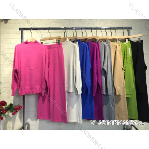 Souprava úpletová svetr a kalhoty dámská (S/M ONE SIZE) ITALSKÁ MÓDA IMPGM23G012