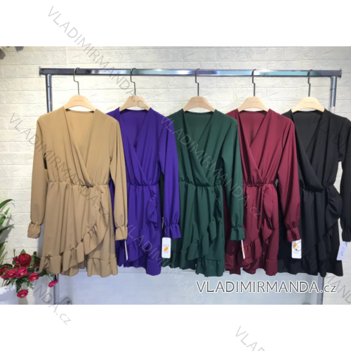 Elegantes Mantel-Langarmkleid für Damen (S/M EINHEITSGRÖSSE) ITALIAN FASHION IMPGM2311813