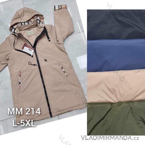 Kabát parka jesenný dámsky nadrozmer (XL-5XL) POĽSKÁ MÓDA PMWMN23MM214