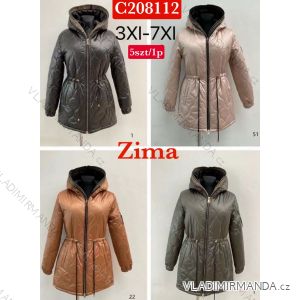 Bunda zimná dámska nadrozmer (3XL-7XL) POĽSKÁ MóDA PMWC23C208112