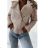 Flauschiger Langarmmantel für Damen (SL) ITALIAN FASHION IMWL22047