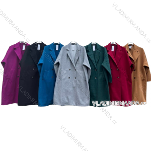 Kabát podzimní dlouhý rukáv dámský nadrozměr (3XL/4XL ONE SIZE) ITALSKÁ MÓDA IMD23728