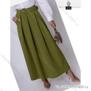 Sukně dlouhá s páskem dámská (S/M ONE SIZE) ITALSKÁ MÓDA IMPLI2366078