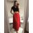 Women's pleated chiffon skirt (M / L ONE SIZE) ITALIAN FASHION IM321574 M / L black