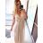 Women's Strapless Long Tulle Dress (S/M ONE SIZE) ITALIAN FASHION IMM238917/DU   white   S/M