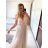 Women's Strapless Long Tulle Dress (S/M ONE SIZE) ITALIAN FASHION IMM238917/DU   white   S/M