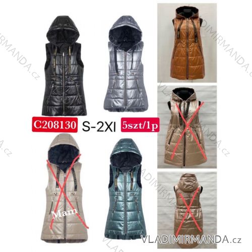 Damenweste mit Reißverschluss (S-2XL) POLISH FASHION PMWC23C208175