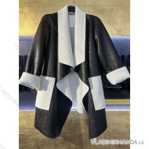 Kabát dlouhý rukáv dámský (S/M ONE SIZE) ITALSKÁ MÓDA IMM23M9965