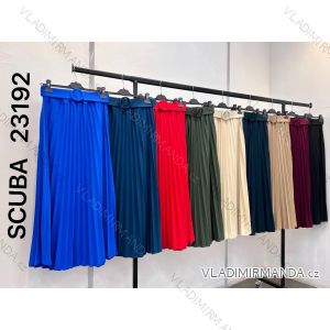 Sukně skládaná s páskem dlouhá dámská (S/M ONE SIZE) ITALSKÁ MÓDA IMM23M23192