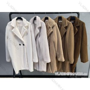 Kabát teddy dámský (S/M ONE SIZE) ITALSKÁ MÓDA IMWB23579