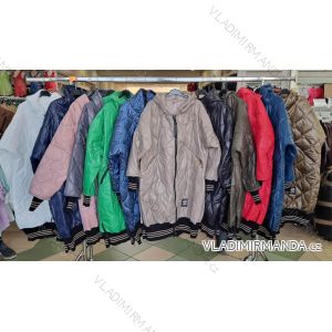 Kabát podzimní dámský nadrozměr (XL/2XL ONE SIZE) ITALSKÁ MÓDA IMWGL23024
