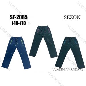 Kalhoty šusťákové zateplené s flaušem dětské dívčí a chlapecké (140-170) SEZON SEZ23SF-2085