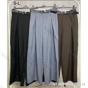 Kalhoty dlouhé elegantní s páskem dámské (S-L) ITALSKÁ MÓDA IMPLP2348430165