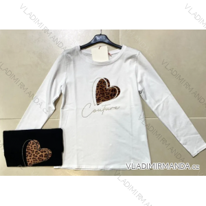 Tričko dlouhý rukáv dámské (S/M ONE SIZE) ITALSKÁ MÓDA IMPLP2322502070