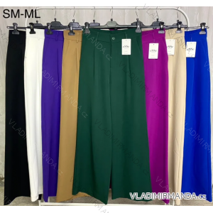 Kalhoty dlouhé elegantní dámské (S/M-M/L) ITALSKÁ MÓDA IMPLP2352001012