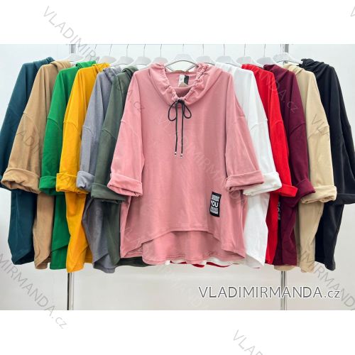 Cardigan / Hoodie Cotton Ladies (uni M / XL) Italian Fashion IM420360