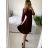 Women's Elegant Long Sleeve Dress (S/M ONE SIZE) ITALIAN FASHION IMM23M6062
