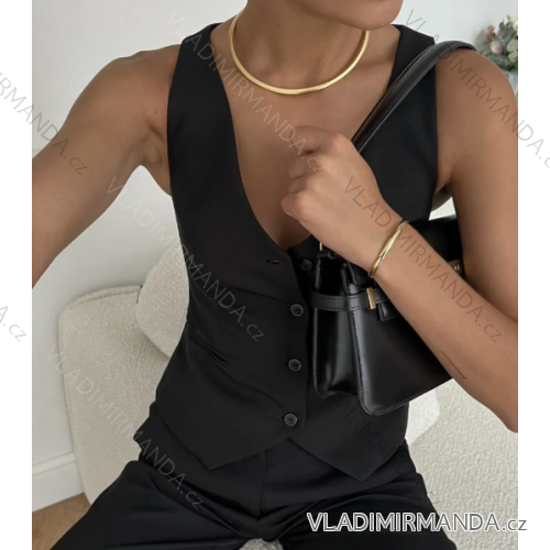 Women's Sleeveless Vest Jacket (S/M ONE SIZE) ITALIAN FASHION IMPDY23MDUE23268