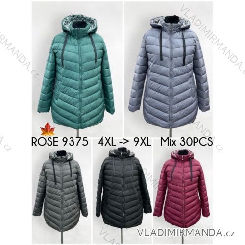 Kabát parka podzimní s kapucé nadrozměr (2XL-7XL) ELLEN ROS ELR239324