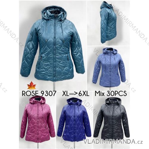 Kabát parka podzimní s kapucé nadrozměr (2XL-7XL) ELLEN ROS ELR239324