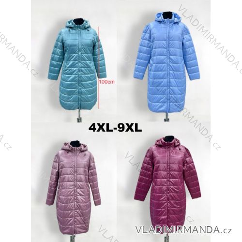 Kabát parka podzimní s kapucé nadrozměr (2XL-7XL) ELLEN ROS ELR239324