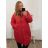 Bunda kabát prošívaný dlouhý rukáv dámská nadrozměr (2XL/3XL ONE SIZE) ITALSKÁ MÓDA IMWCT233519 zelená 2LX/3XL