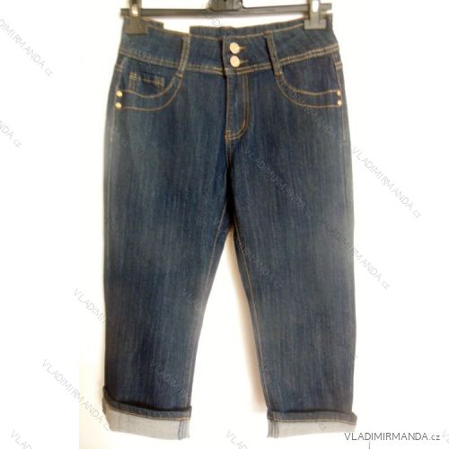 Rifle 3/4 krátké dámské riflové (36-46) SMILING JEANS W133