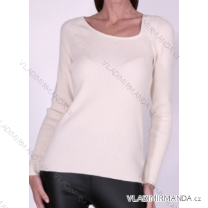 Svetr dlouhý rukáv dámský (S/M ONE SIZE) ITALSKÁ MÓDA IMPDY23JXYMS90107
