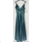 Women's elegant evening dress with straps (S/M ONE SIZE) ITALIAN FASHION IMPBB2480870bl