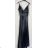 Women's elegant evening dress with straps (S/M ONE SIZE) ITALIAN FASHION IMPBB2480870bl