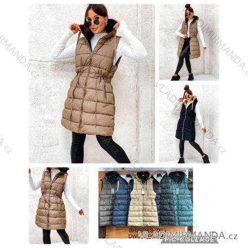Reißverschluss Kapuzen Langarm Damen Oversized (3XL-8XL) POLISH FASHION PMWT21T21-69