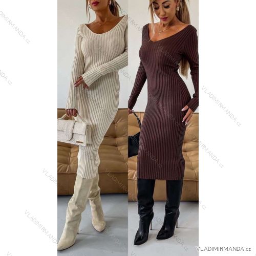 Women's Long Stretch Sleeveless Summer Dress (S / M / L ONE SIZE) ITALIAN FASHION IMWC222492