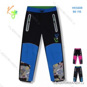 Kalhoty softshell dětské dívčí a chlapecké (86-116) KUGO HK5608