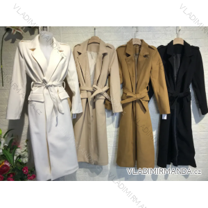 Kabát flaušový dlouhý rukáv dámský (S/M ONE SIZE) ITALSKÁ MÓDA  IMPGM2310969
