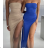 Women's Long Chiffon Short Sleeve Dress (S/M ONE SIZE) ITALIAN FASHION IMWGS231048