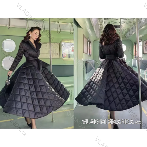 Kabát zimní dlouhý rukáv dámský (S-L) ITALSKÁ MÓDA IMPTI23TR532