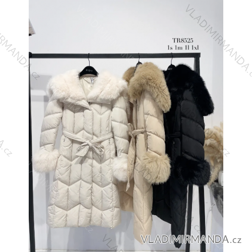 Winter coat with fur long sleeve women's (SL) ITALIAN FASHION IMPTI23TR2023009