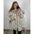 Women's Plus Size Long Sleeve Coat (2XL/3XL ONE SIZE) ITALIAN FASHION IMC23346 3xl / 4xl white