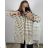 Women's Plus Size Long Sleeve Coat (2XL/3XL ONE SIZE) ITALIAN FASHION IMC23346 3xl / 4xl white